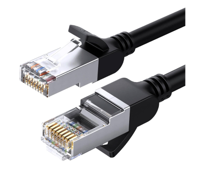 Kabel komputerowy UGREEN Kabel sieciowy NW122 Ethernet RJ45 Cat.6A UTP 1m czarny